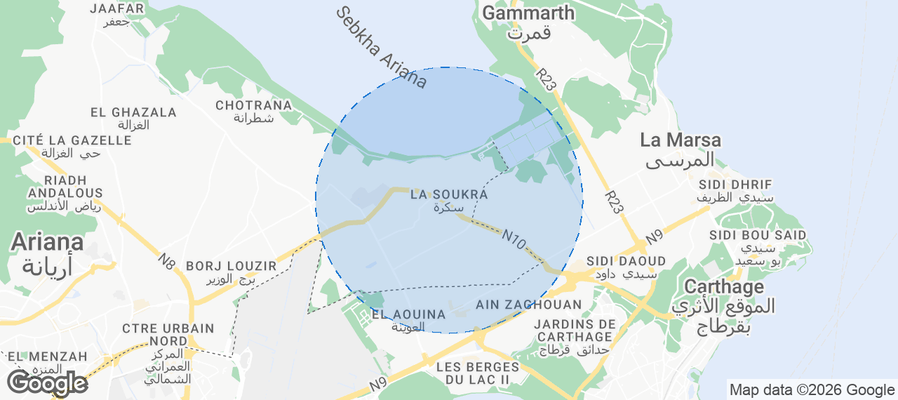 Sukrah Airbnb map